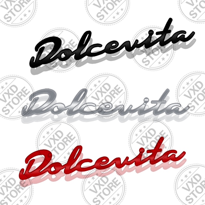 Car Accessories Bali - 3D Dolcevita Letters Embleem METAAL Achterklep