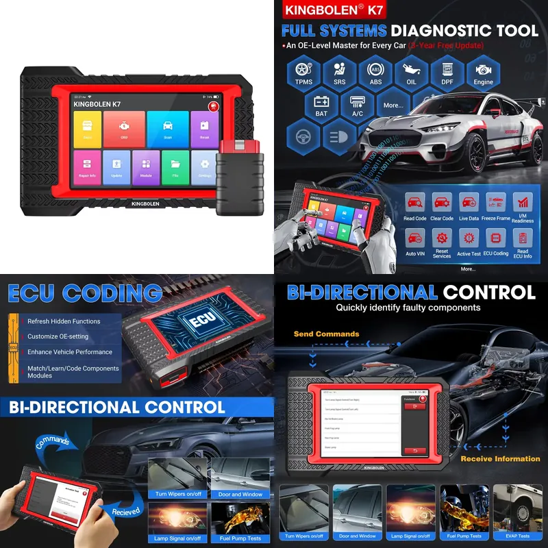 Obd2 Scanner - Kingbolen K7 Automotive Scanner Escaner Automotriz