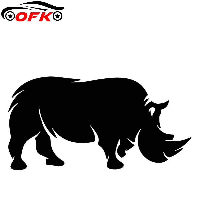 Car Accessories Ebay - Een Stevige Neushoorn Patroon Auto Sticker