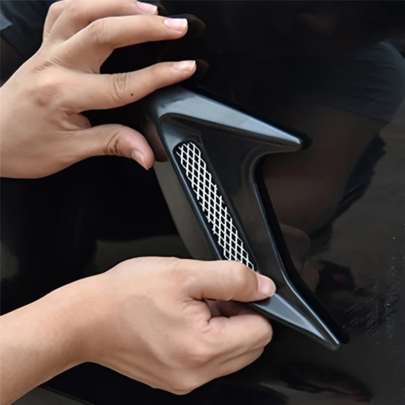 Car Accessories Ebay - Koolstofvezel Universele Auto Shark Gills Spatbord