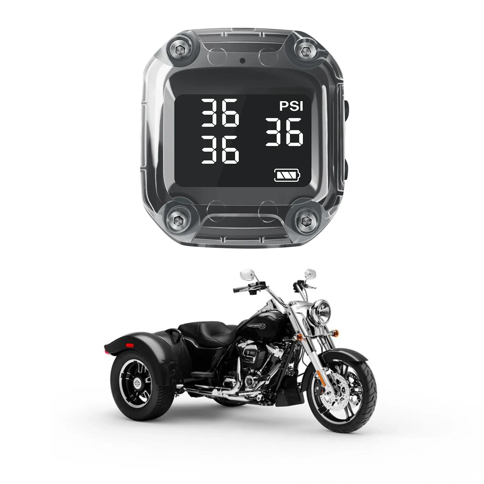 Tire Pressure Monitor - Draadloos bandenspanningscontrolesysteem voor motorfietsen 3, externe
