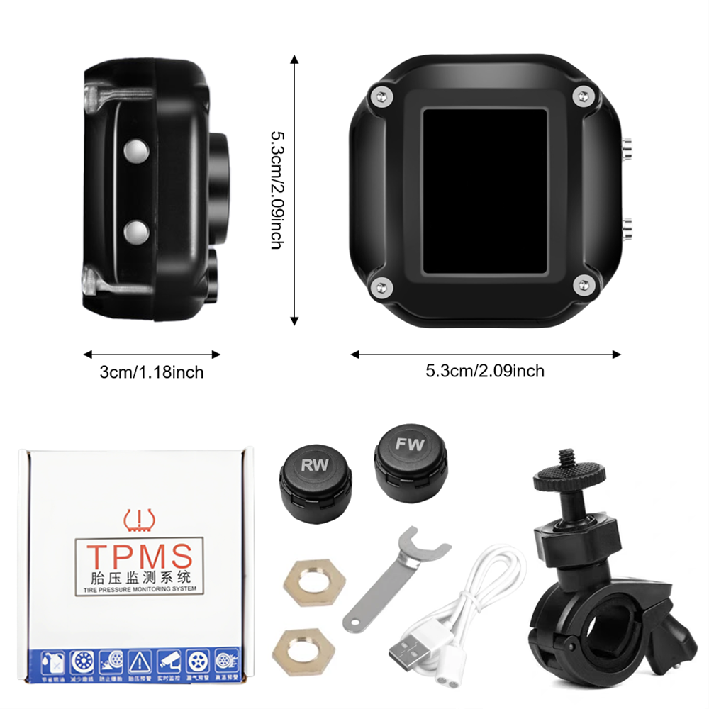 Motor TPMS met QC 3.0 snellade - Tire Pressure Monitor recensie en prijs